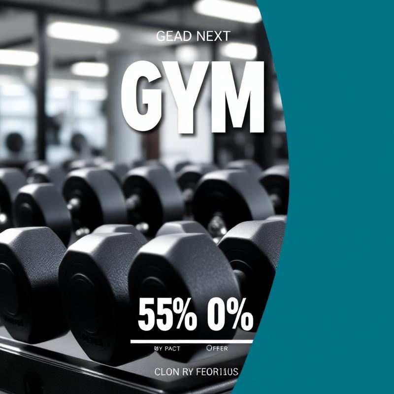 AI generated gym promotion post