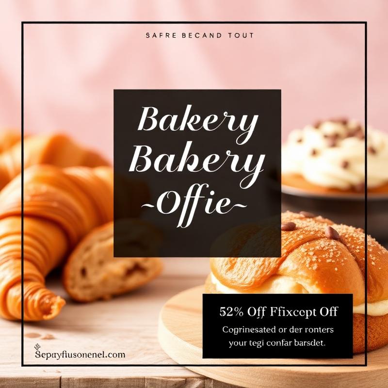 AI generated bakery promotion post