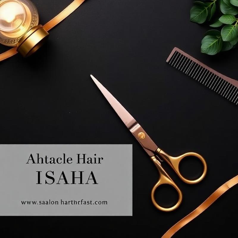 AI generated salon promotion post