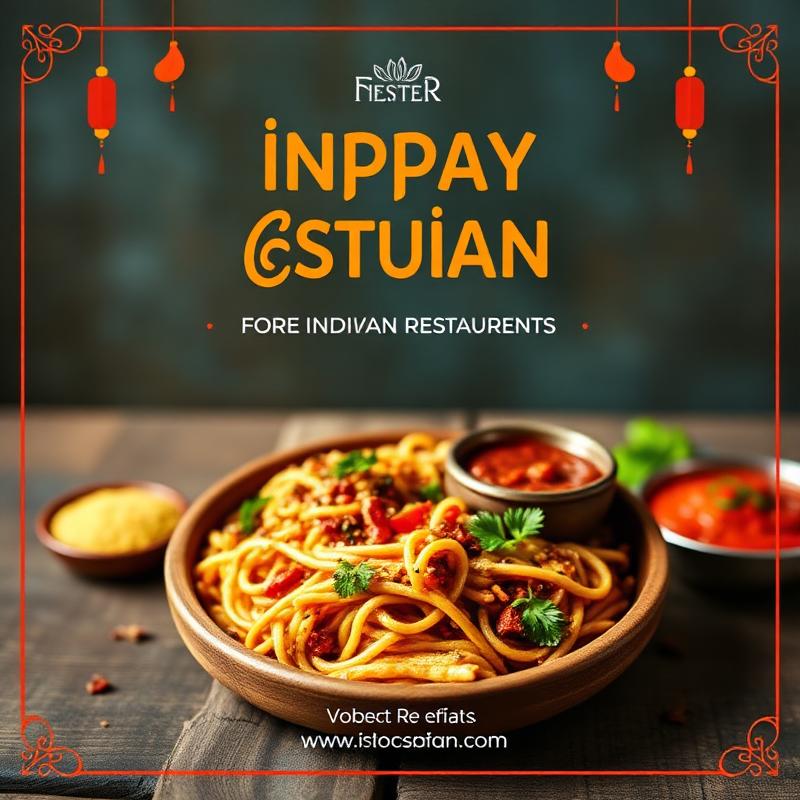 AI generated restaurant promotion post