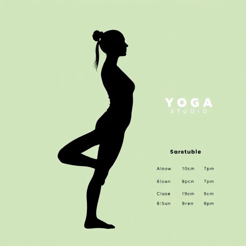 AI generated yoga studio post